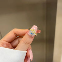 Dazzling Sun & Moon Friend Ring Set