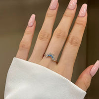 Dazzling Sun & Moon Friend Ring Set