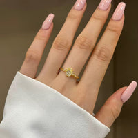 Dazzling Sun & Moon Friend Ring Set