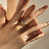 Dazzling Sun & Moon Friend Ring Set