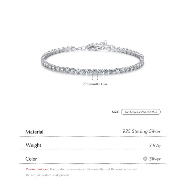 CrystalRadiance Tennis Bracelet