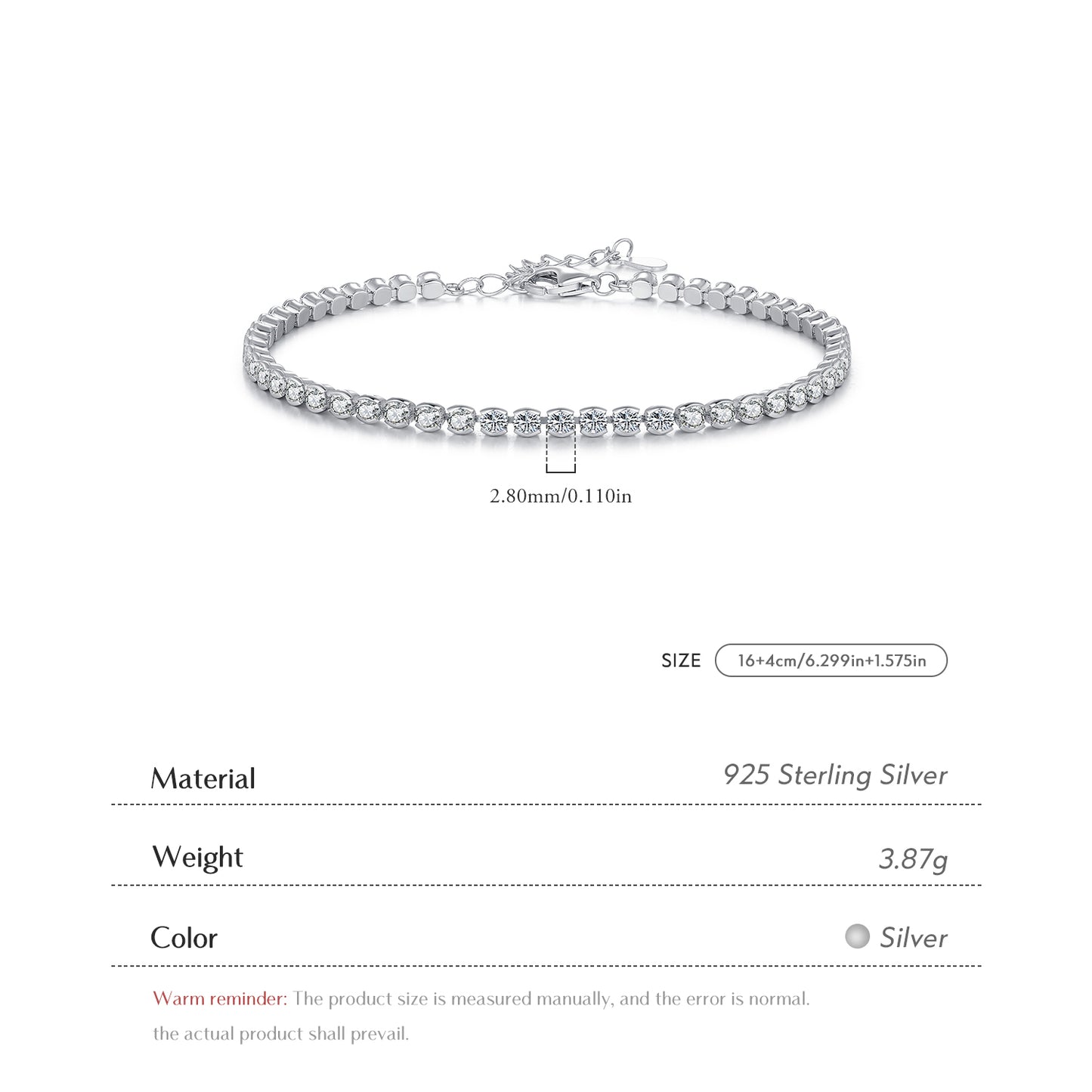CrystalRadiance Tennis Bracelet